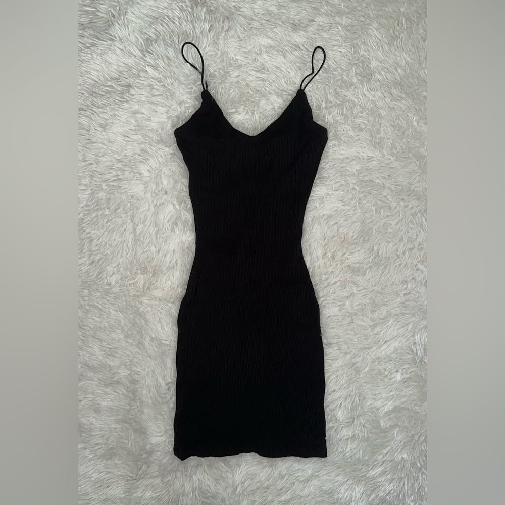 Black stretch dress